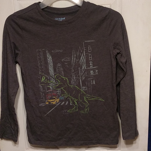 Cat & Jack Dinosaur T Shirt Size M 8-10 - Picture 1 of 2